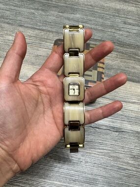 Fossil ES-2041 Gold Tone Square Watch
